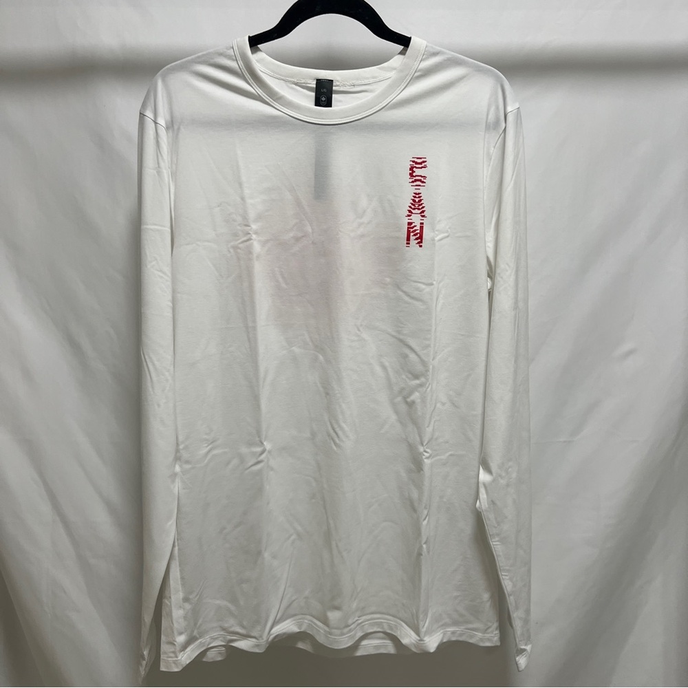Lululemon Team Canada Men's Fundamental Long Sleeve Shirt White Size Large